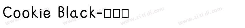 Cookie Black字体转换